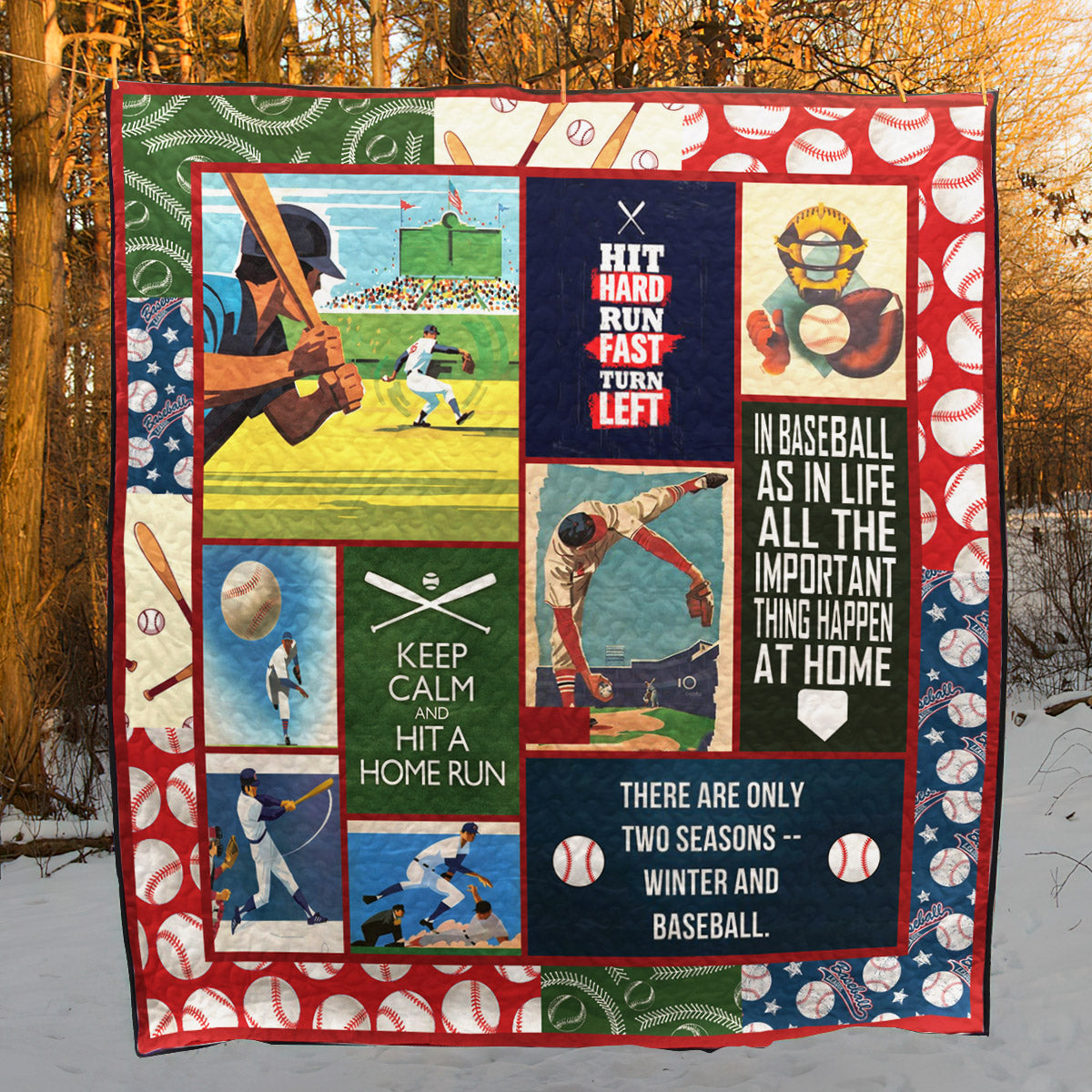 Baseball CLA1610047Q Quilt Blanket