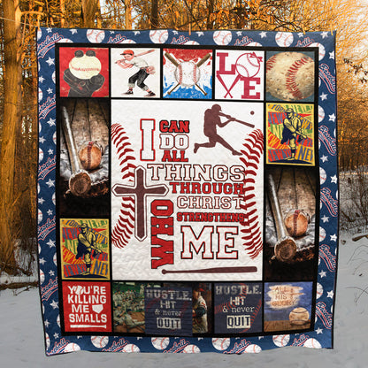 Baseball Christian CLT1111013H Quilt Blanket