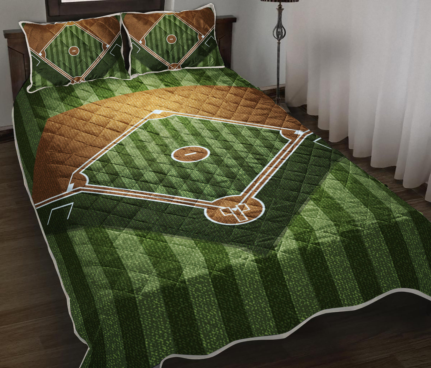 Baseball Field Quilt Bedding Set TL130904