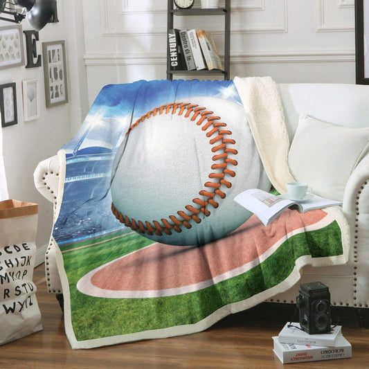 Baseball NT150802F Sherpa Fleece Blanket