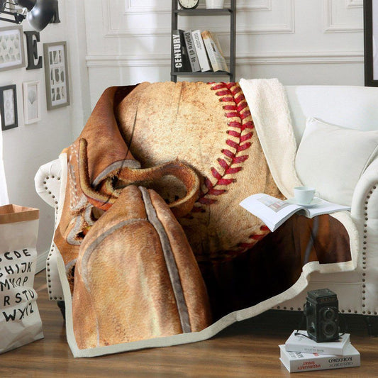 Baseball NT220802F Sherpa Fleece Blanket