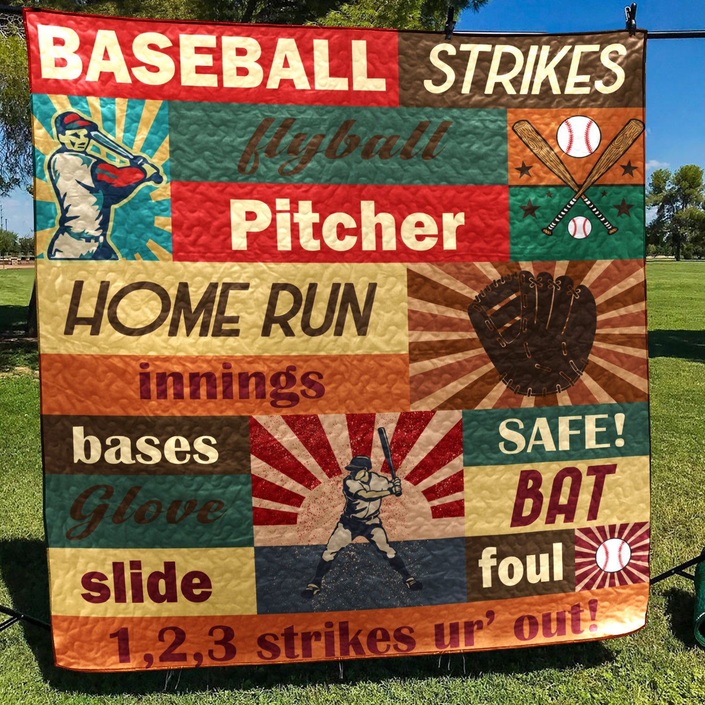 Baseball TD21110845 Quilt Blanket