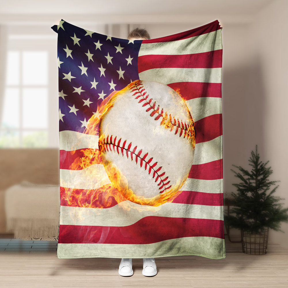 Baseball BL170801F Sherpa Fleece Blanket