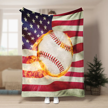Baseball BL170801F Sherpa Fleece Blanket