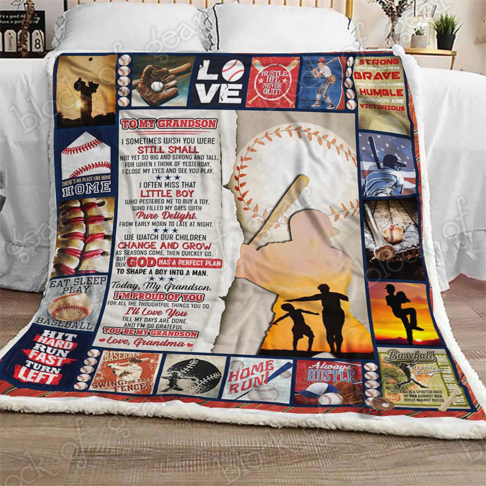Baseball CL190915MDF Sherpa Fleece Blanket