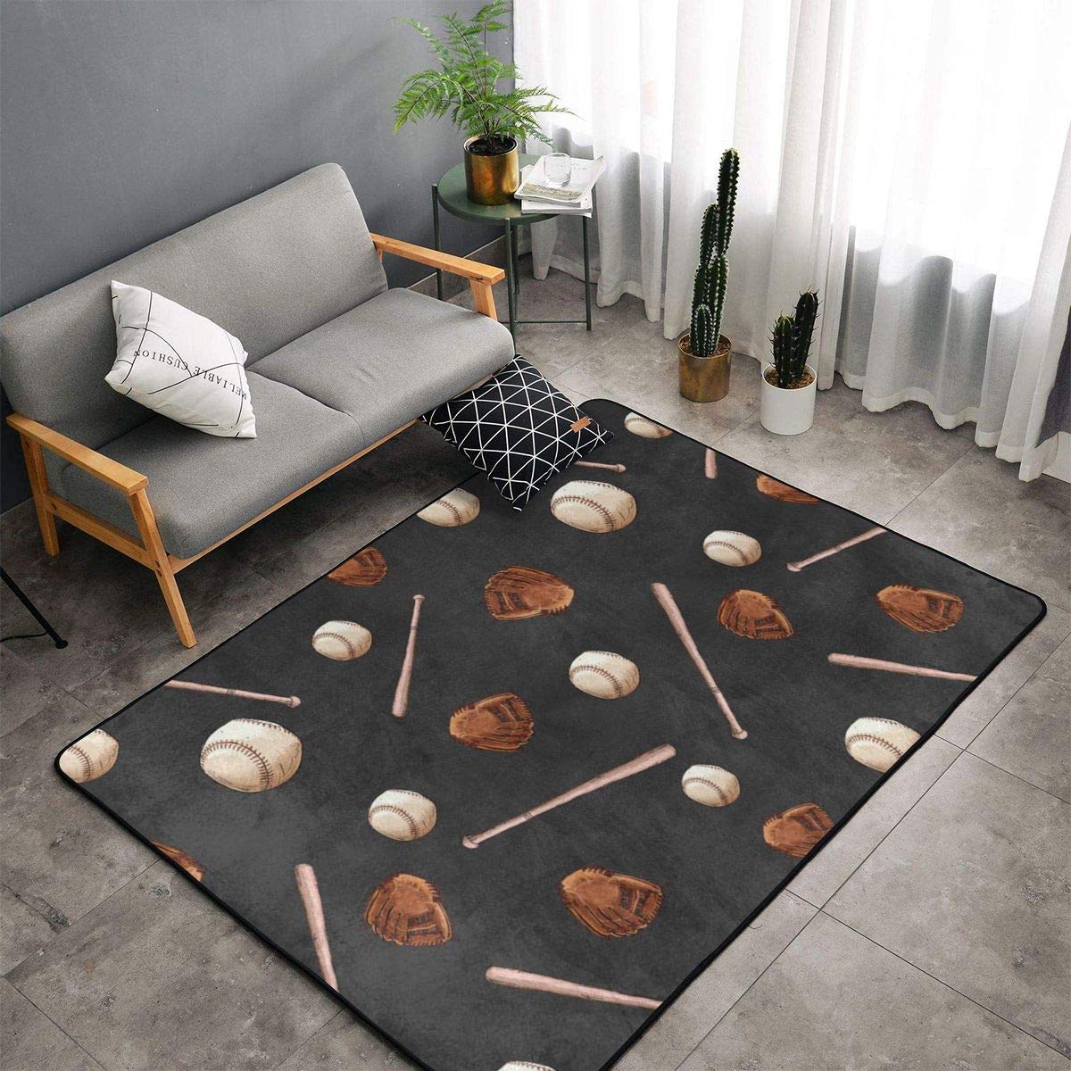 Baseball CLM190912M Rug