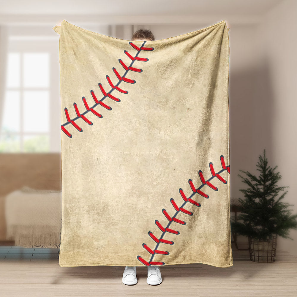 Baseball DD200805F Sherpa Fleece Blanket