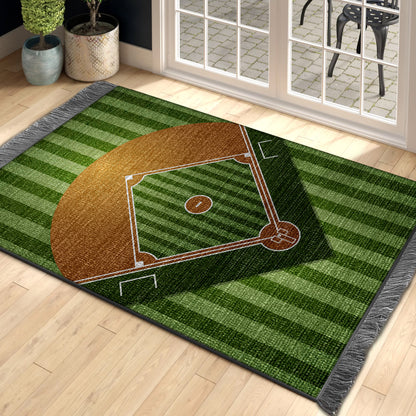 Baseball DD230803O Decorative Floor-cloth