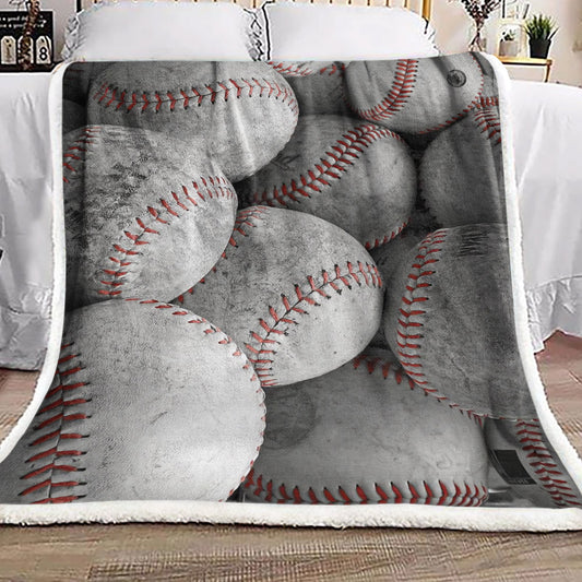 Baseball DN2210009F Sherpa Fleece Blanket