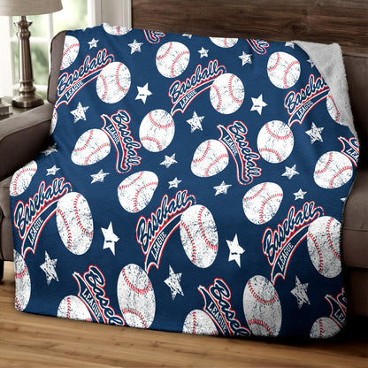 Baseball HM060902TT Sherpa Fleece Blanket