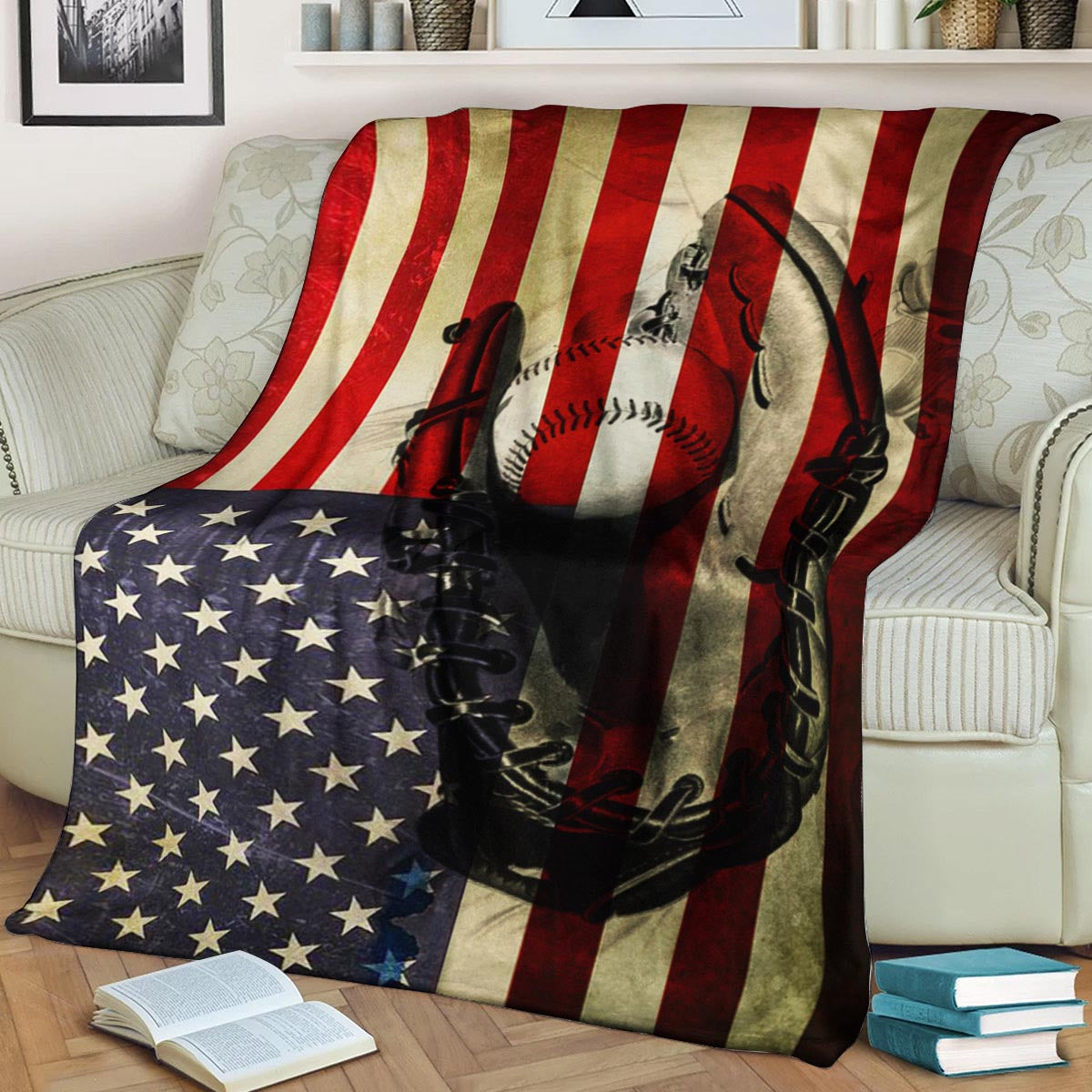 Baseball HM0809011TT Sherpa Fleece Blanket
