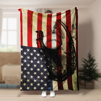 Baseball HM0809011TT Sherpa Fleece Blanket