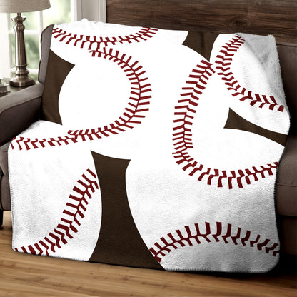 Baseball HM270806F Sherpa Fleece Blanket