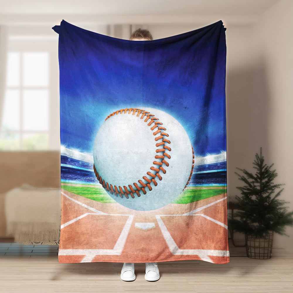 Baseball NT150803F Sherpa Fleece Blanket