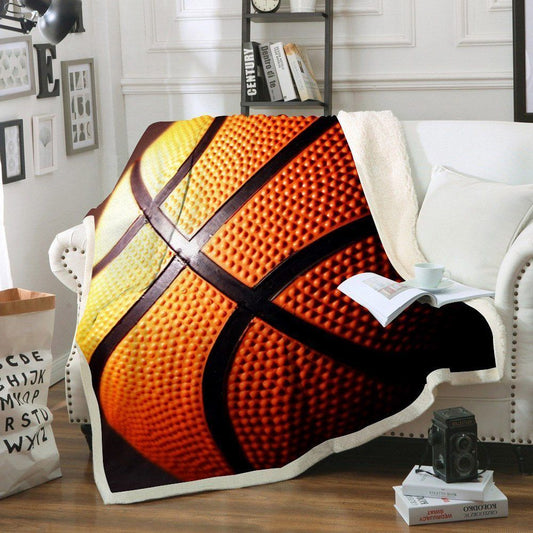 Basketball BL300808F Sherpa Fleece Blanket