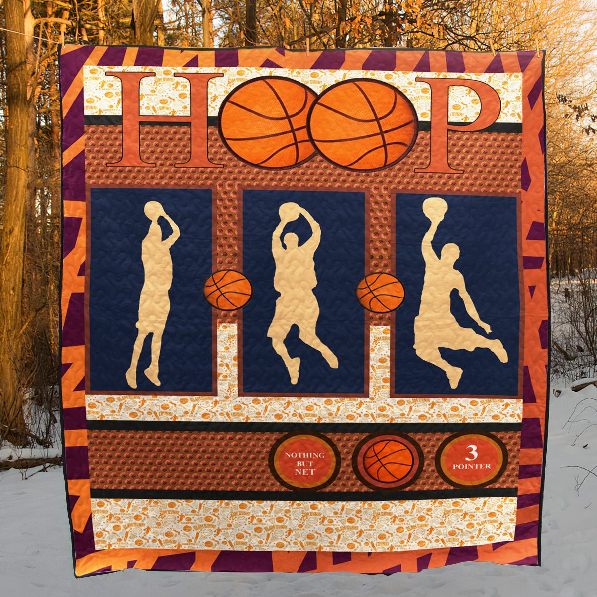 Basketball CLA1610113Q Quilt Blanket