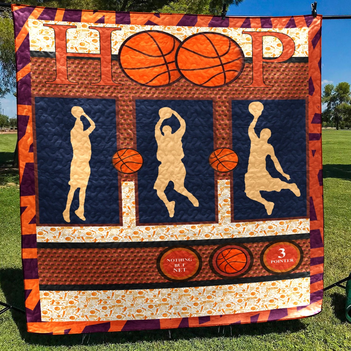 Basketball CLA1610113Q Quilt Blanket