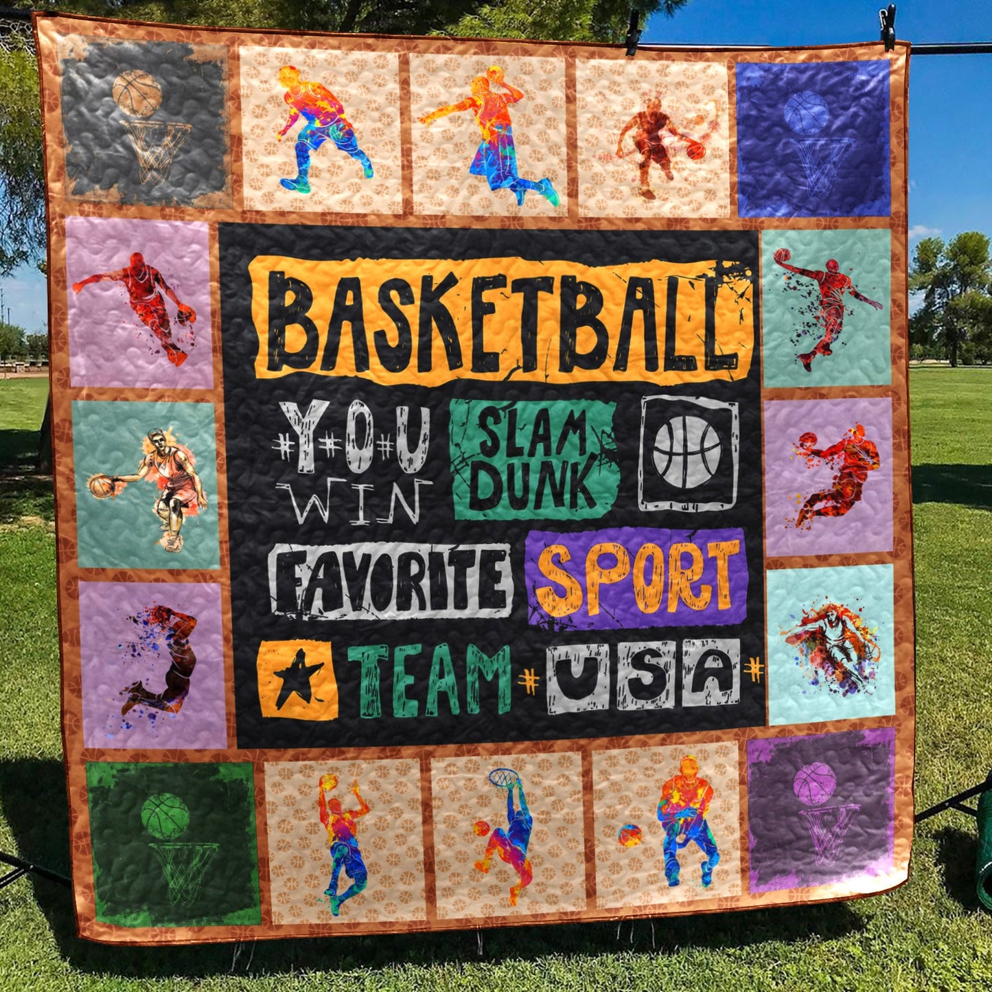 Basketball CLA1610146Q Quilt Blanket