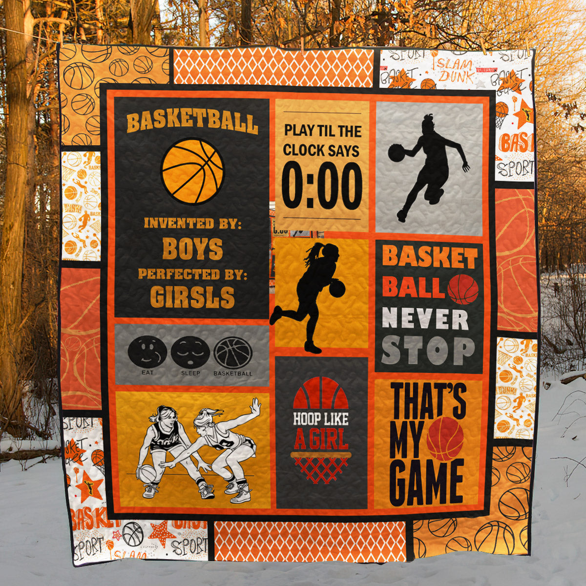 Basketball Girl CLH0511088Q Quilt Blanket