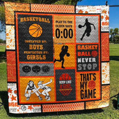 Basketball Girl CLH0511088Q Quilt Blanket