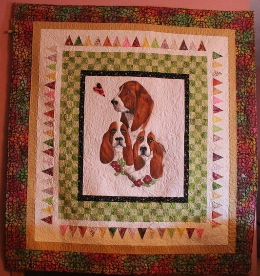 Basset Hound CLA250627 Quilt Blanket