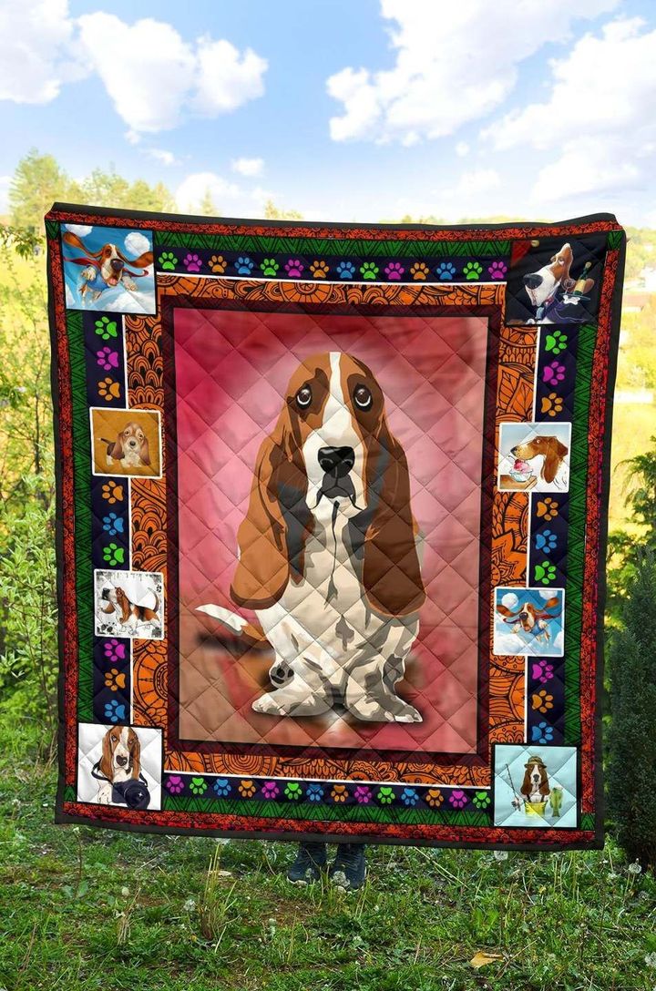 Basset Hound CLA3010025Q Quilt Blanket