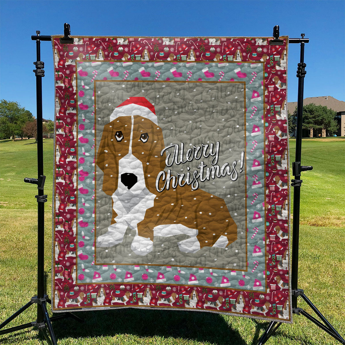 Basset Hound Dog TD270951 Quilt Blanket