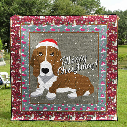 Basset Hound Dog TD270951 Quilt Blanket