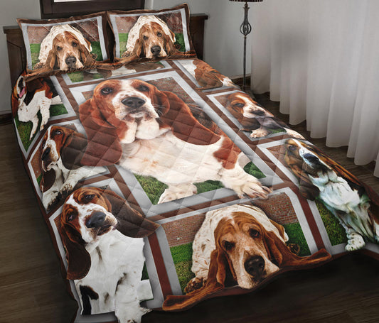 Basset Hound Quilt Bedding Set TM300901
