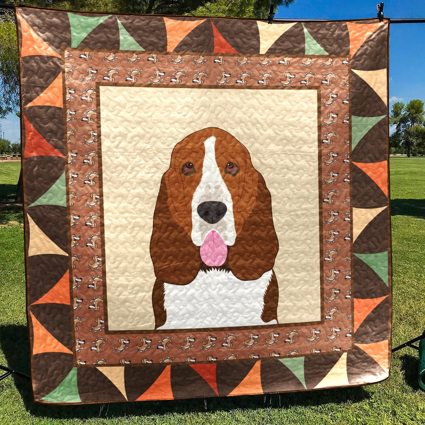 Basset Hound YH2910072 Quilt Blanket