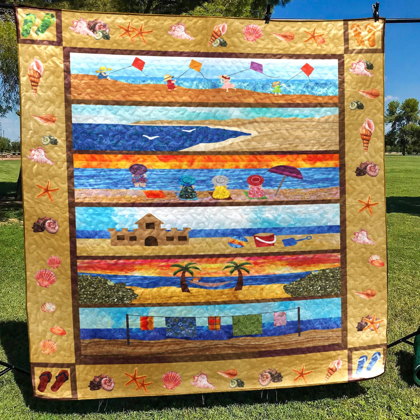 Beach TD270953 Quilt Blanket