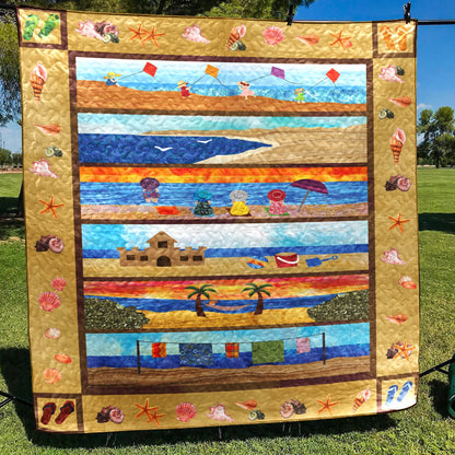 Beach CLM2011044 Quilt Blanket