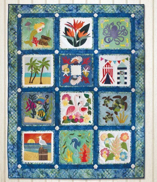 Beach Time CLT0111037H Quilt Blanket