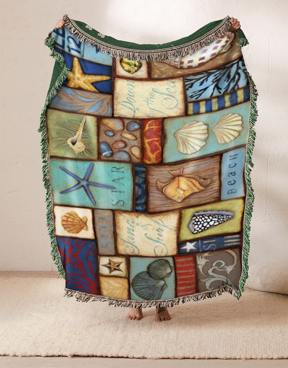 Beach HN041015S Throw Blankets For Sofa