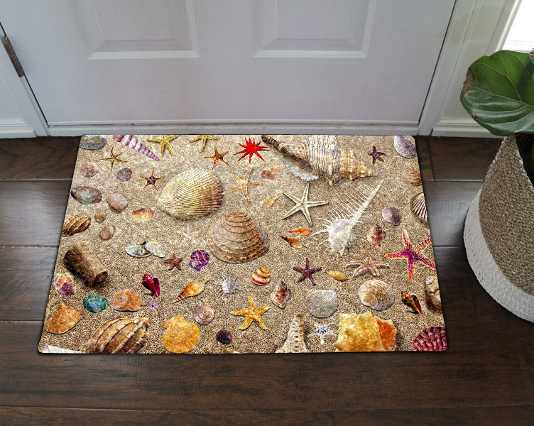Beach Starfish And Shell CLH091012D Non-slip Door mats