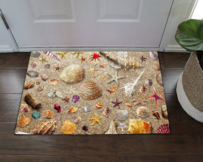 Beach Starfish And Shell CLH091012D Non-slip Door mats