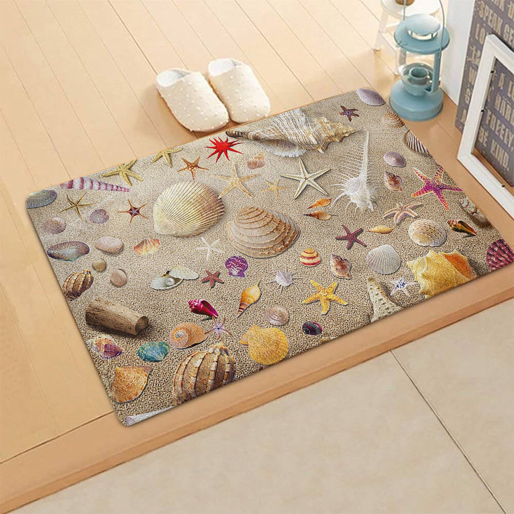 Beach Starfish And Shell CLH091012D Non-slip Door mats