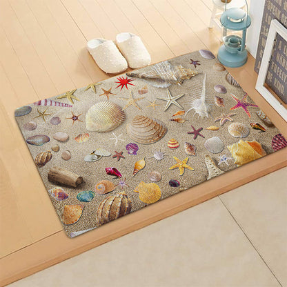 Beach Starfish And Shell CLH091012D Non-slip Door mats