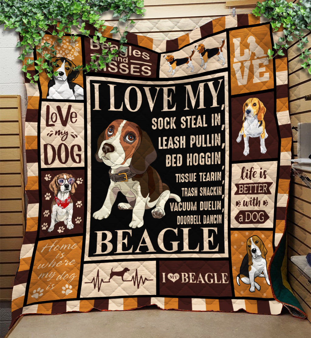 Beagle Quilt Blanket HN160901M