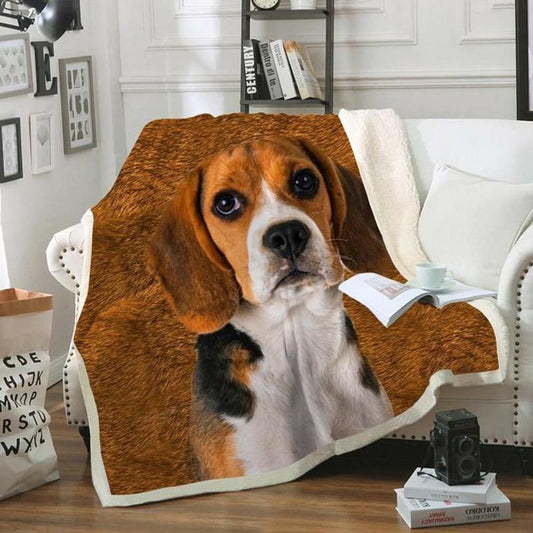Beagle CL20110096MDF Sherpa Fleece Blanket