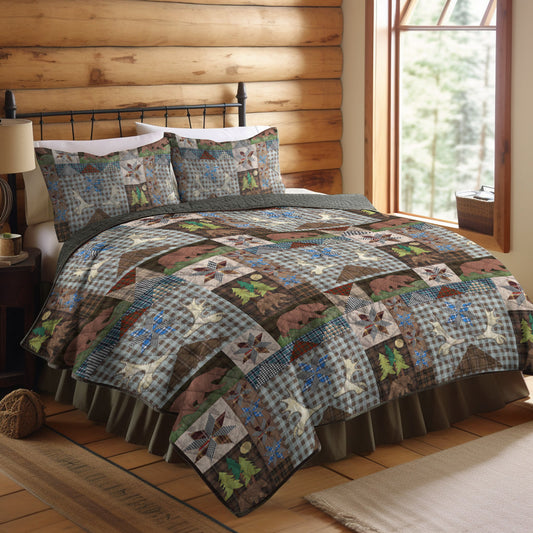 Bear Creek Lodge CLM2309013B Quilt Bedding Set