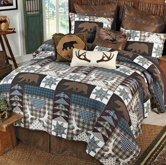 Bear Creek Lodge CLT0111038H Quilt Blanket