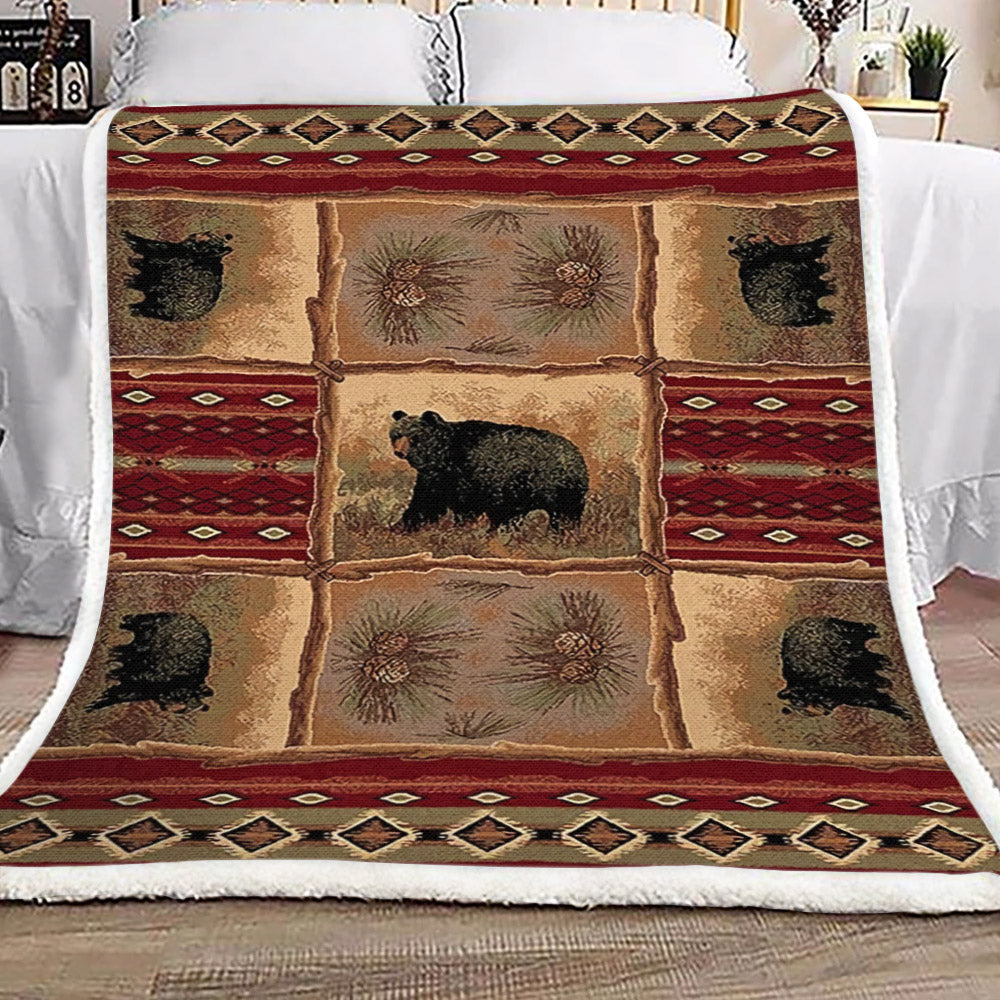 Bear AA1010021TT Sherpa Fleece Blanket