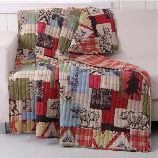 Bear And Deer CLH280901F Sherpa Fleece Blanket