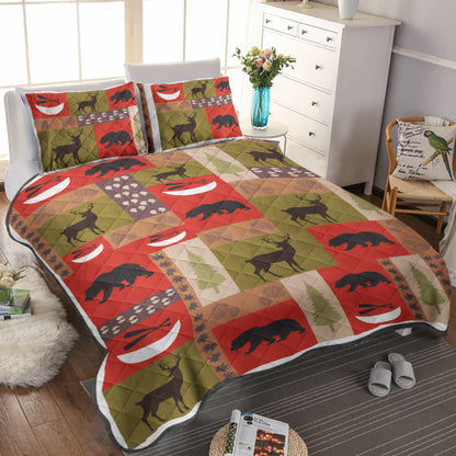 Bear And Deer CLH280902B Quilt Bedding Set