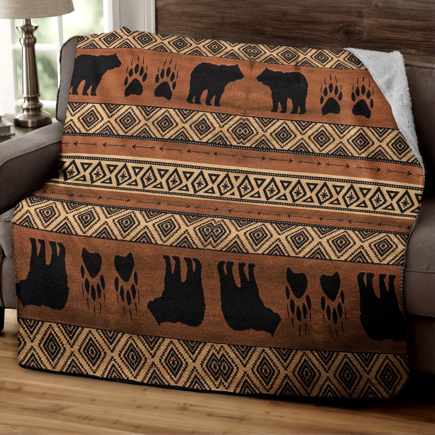 Bear CG060904TT Sherpa Fleece Blanket