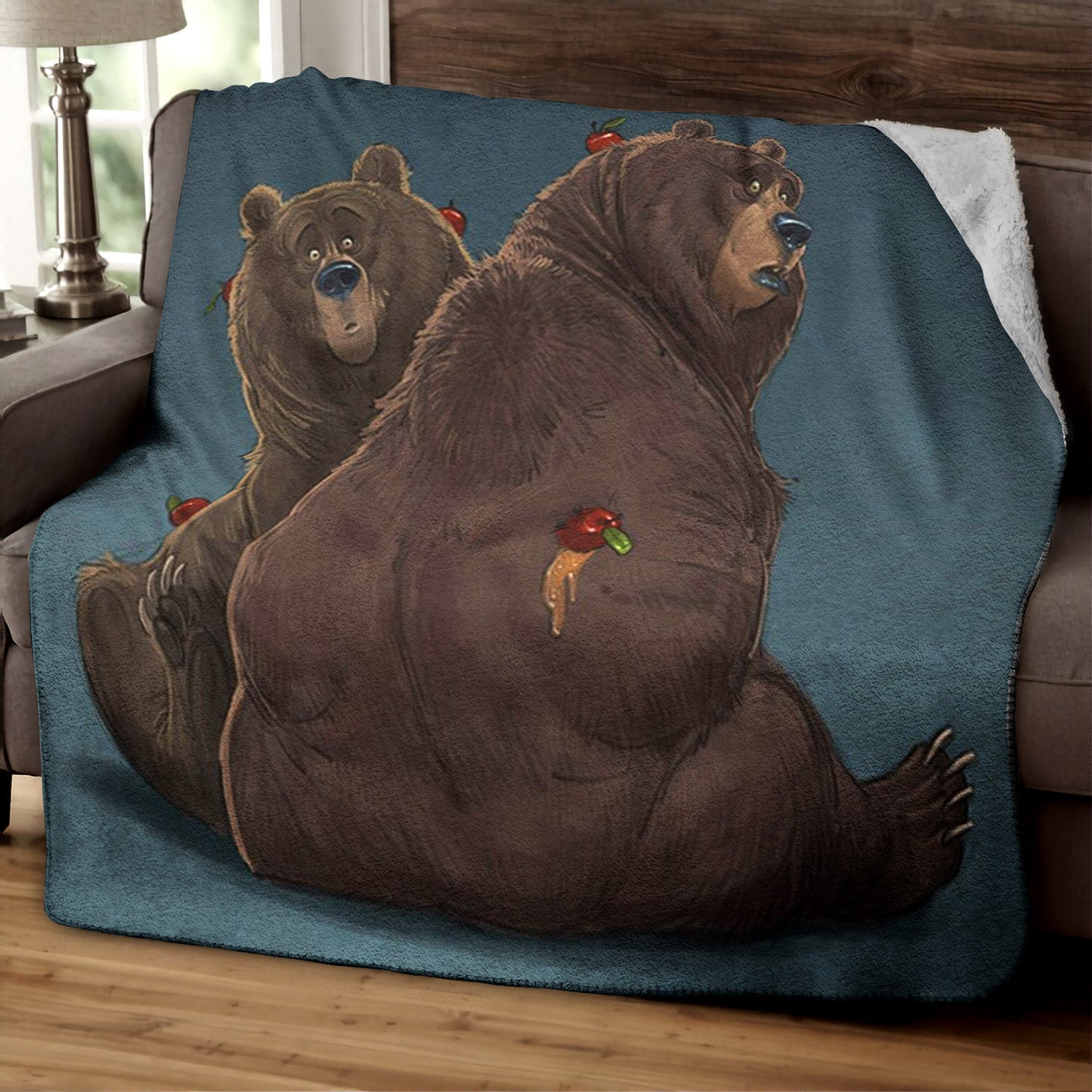 Bear CG0709007TM Sherpa Fleece Blanket