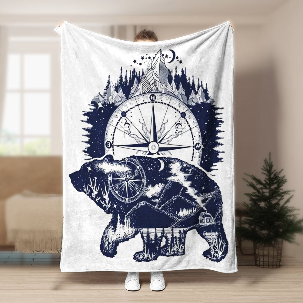 Bear CG0809016TT Sherpa Fleece Blanket