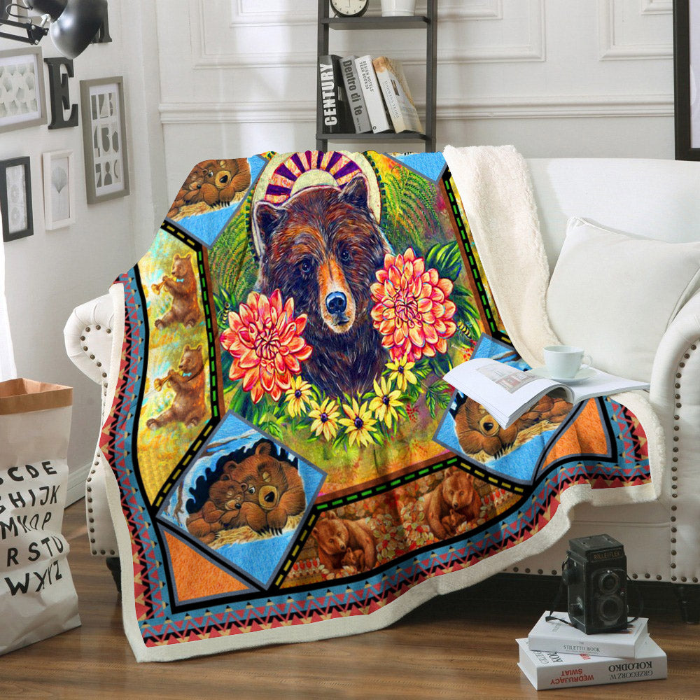 Bear CL02110052MDF Sherpa Fleece Blanket