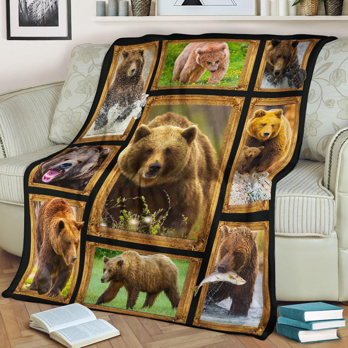 Bear CL240807MD Sherpa Fleece Blanket